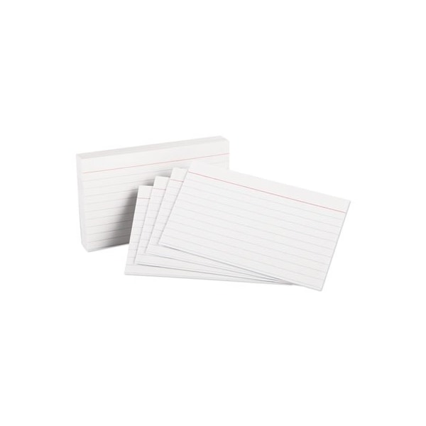 Tops Products Oxford, HEAVYWEIGHT RULED INDEX CARDS, 3 X 5, WHITE, 100PK 63500 - main